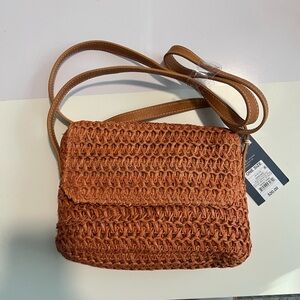 ONE/SIZE Brown Woven Crossbody Bag